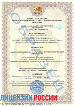 Образец разрешение Сергач Сертификат ISO 50001